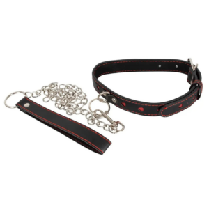 COLLAR Y CORREA BDSM CORAZON